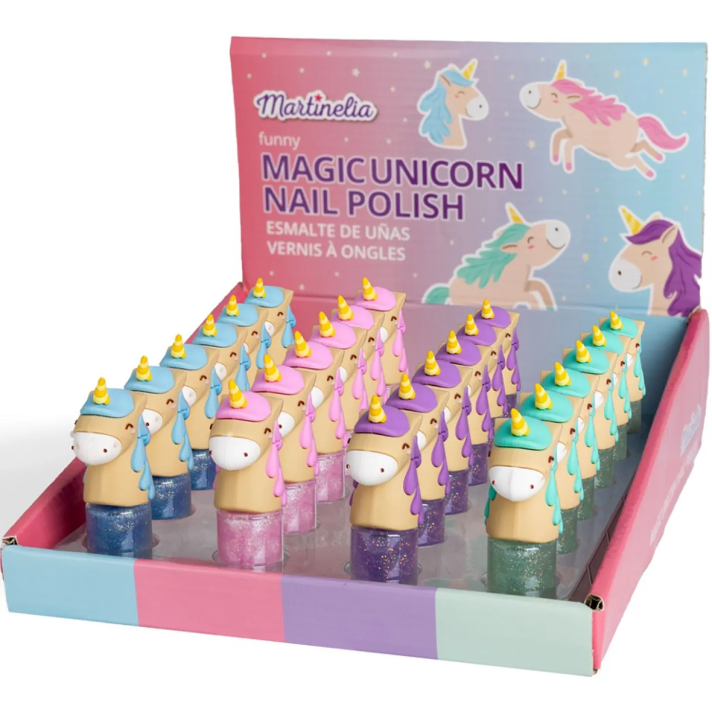 UNICORN Nail Polish Display Rosa