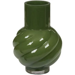Vase i glass 21cm Spiral