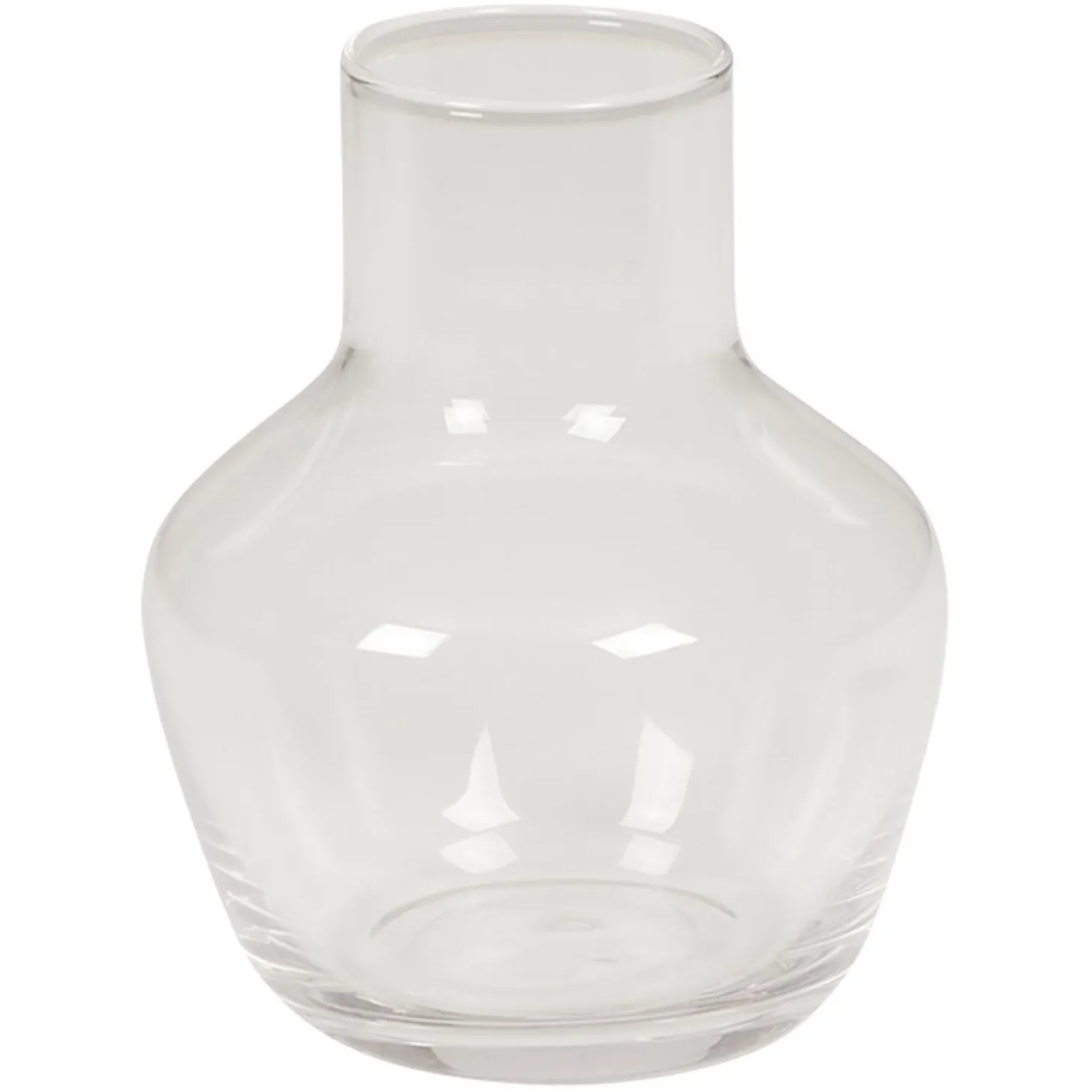 Vase i glass Floral 8,5x11cm