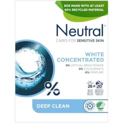 Vaskepulver White Parfymefri Tøyvaskemiddel