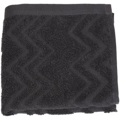 Zig Zag ensfarget håndkle 50x90